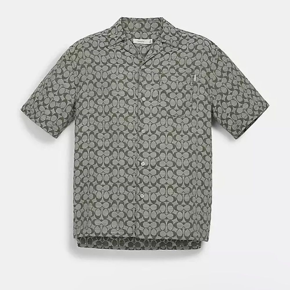 Coach logo print Gray Shirt